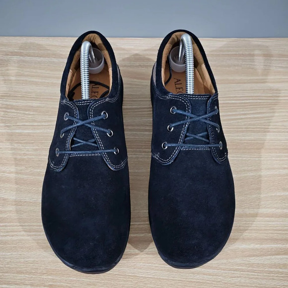 Alegria Alex Casual Oxford Lace Up Sneaker Mens EU 43 Navy Blue Suede Sand main image 10